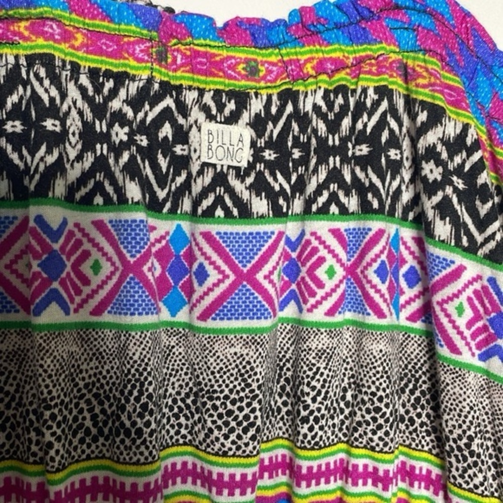 Billabong Purple and Blue Square Neck Midi Sundress - Picture 6 of 6